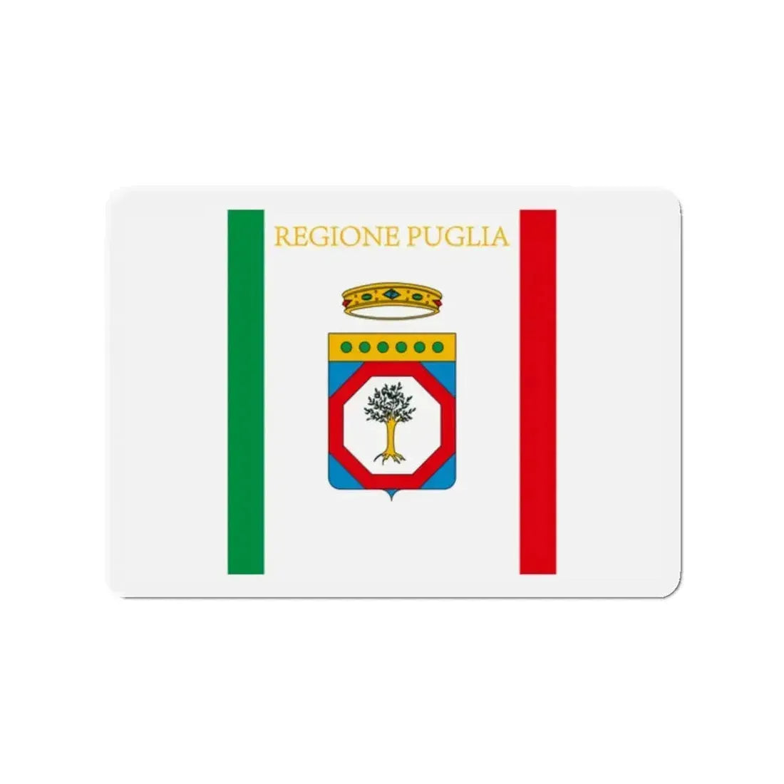 Flag of Apulia Italy - Refrigerator Magnet - The Sticker Space