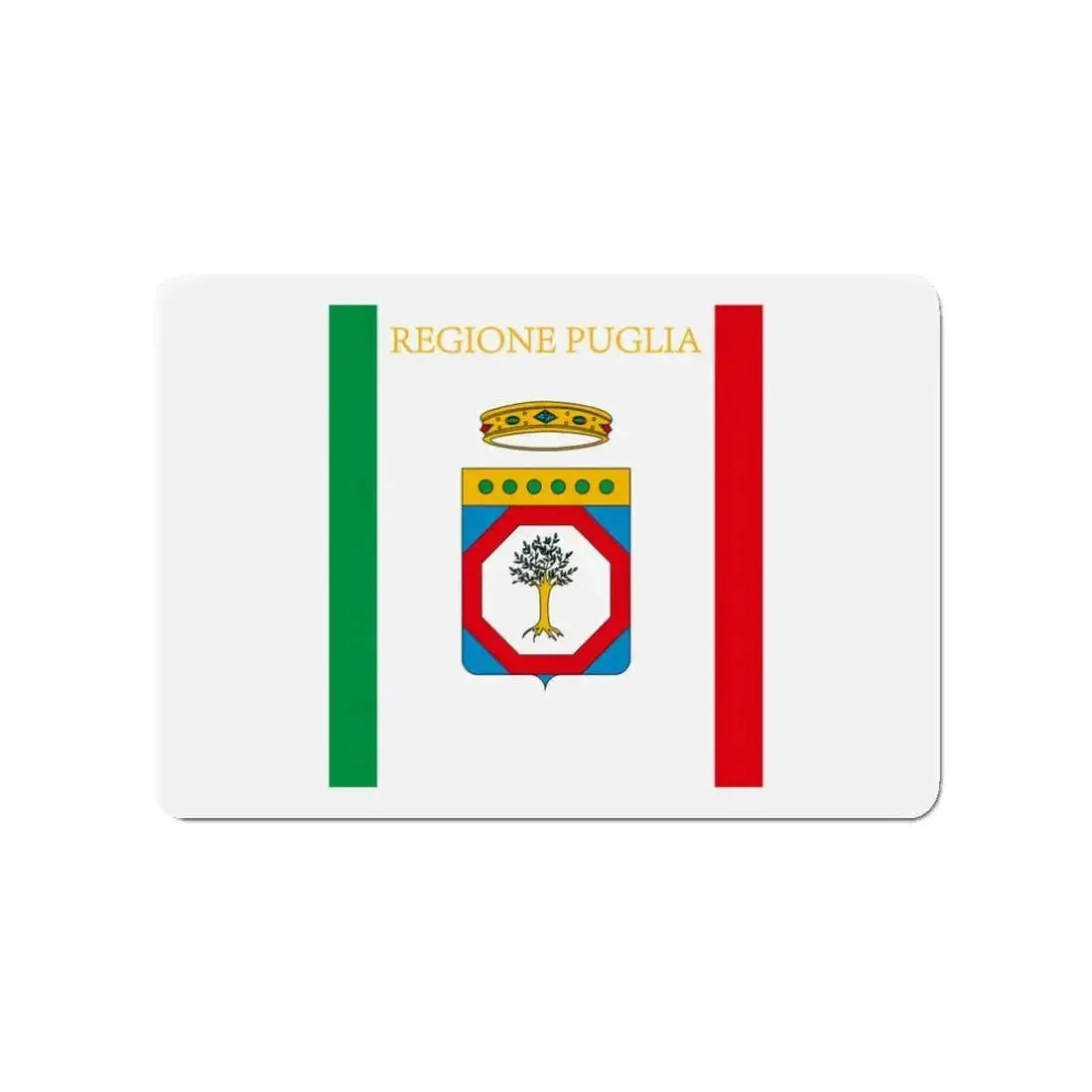 Flag of Apulia Italy - Refrigerator Magnet - The Sticker Space