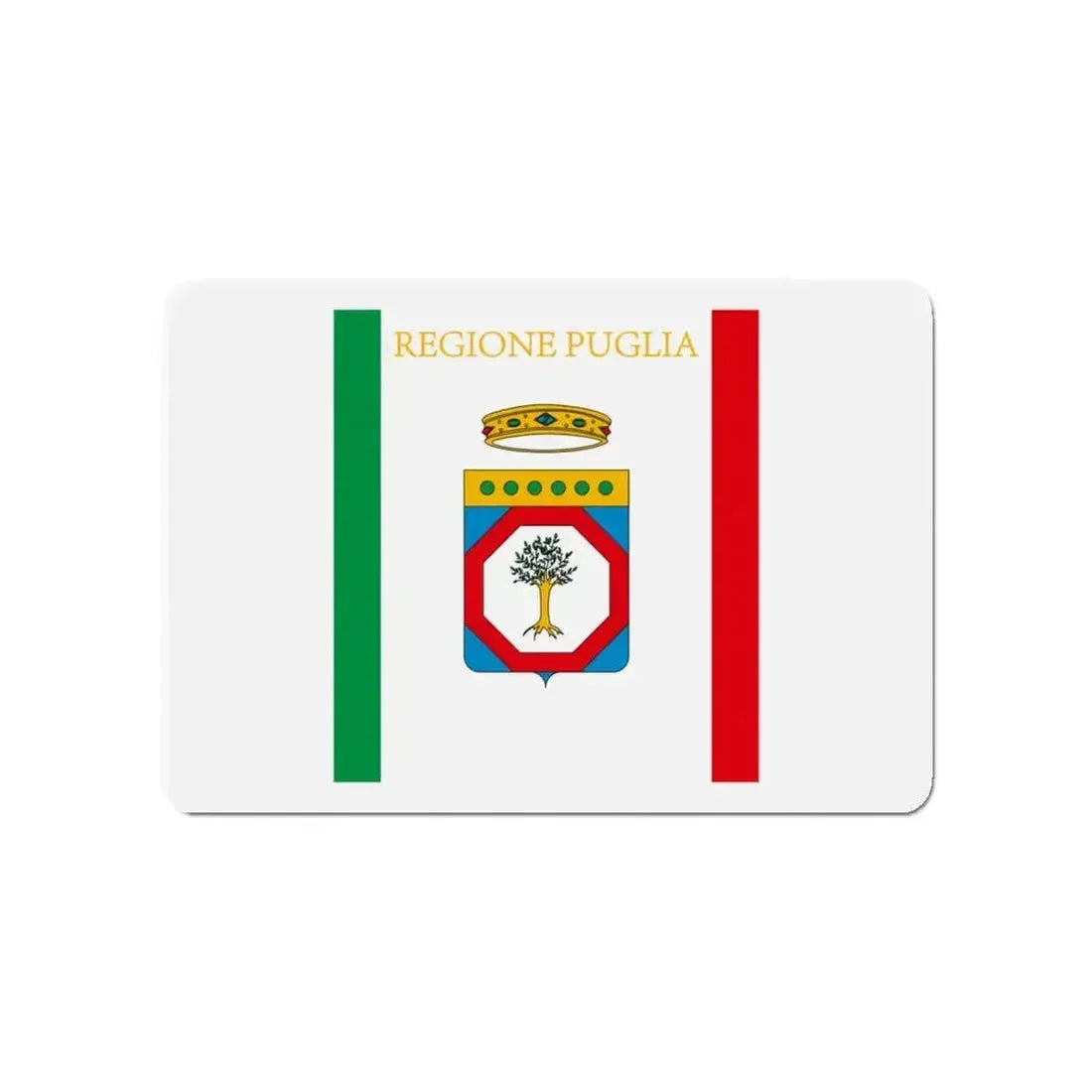 Flag of Apulia Italy - Refrigerator Magnet - The Sticker Space