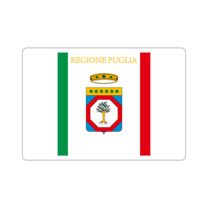 Flag of Apulia Italy STICKER Vinyl Die-Cut Decal-4 Inch-The Sticker Space