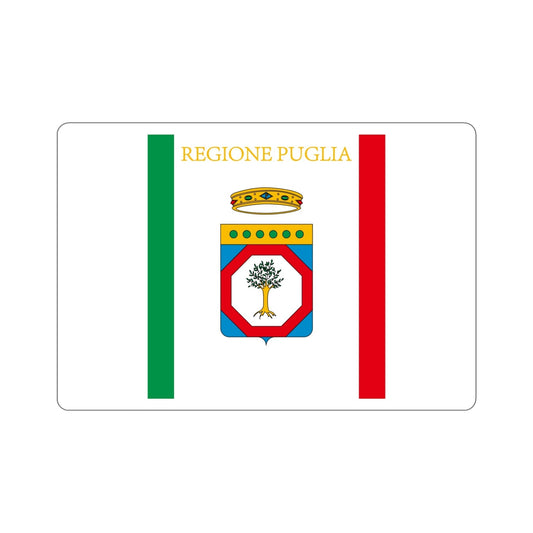 Flag of Apulia Italy STICKER Vinyl Die-Cut Decal-6 Inch-The Sticker Space