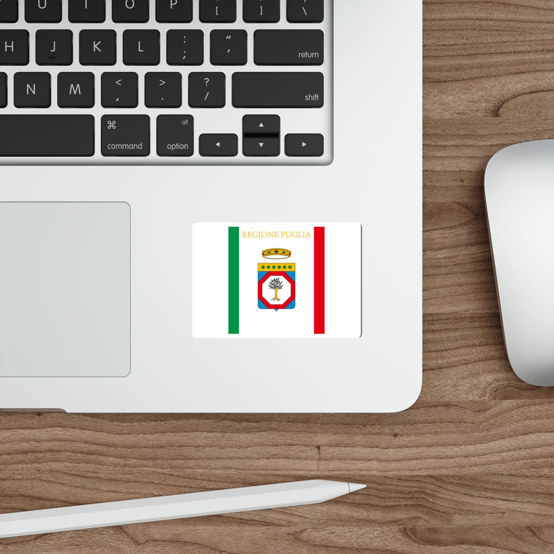 Flag of Apulia Italy STICKER Vinyl Die-Cut Decal-The Sticker Space