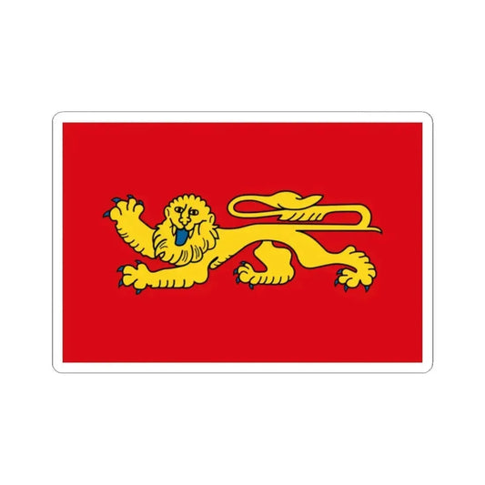 Flag of Aquitaine (Belgium) STICKER Vinyl Kiss-Cut Decal 2 Inch White - The Sticker Space