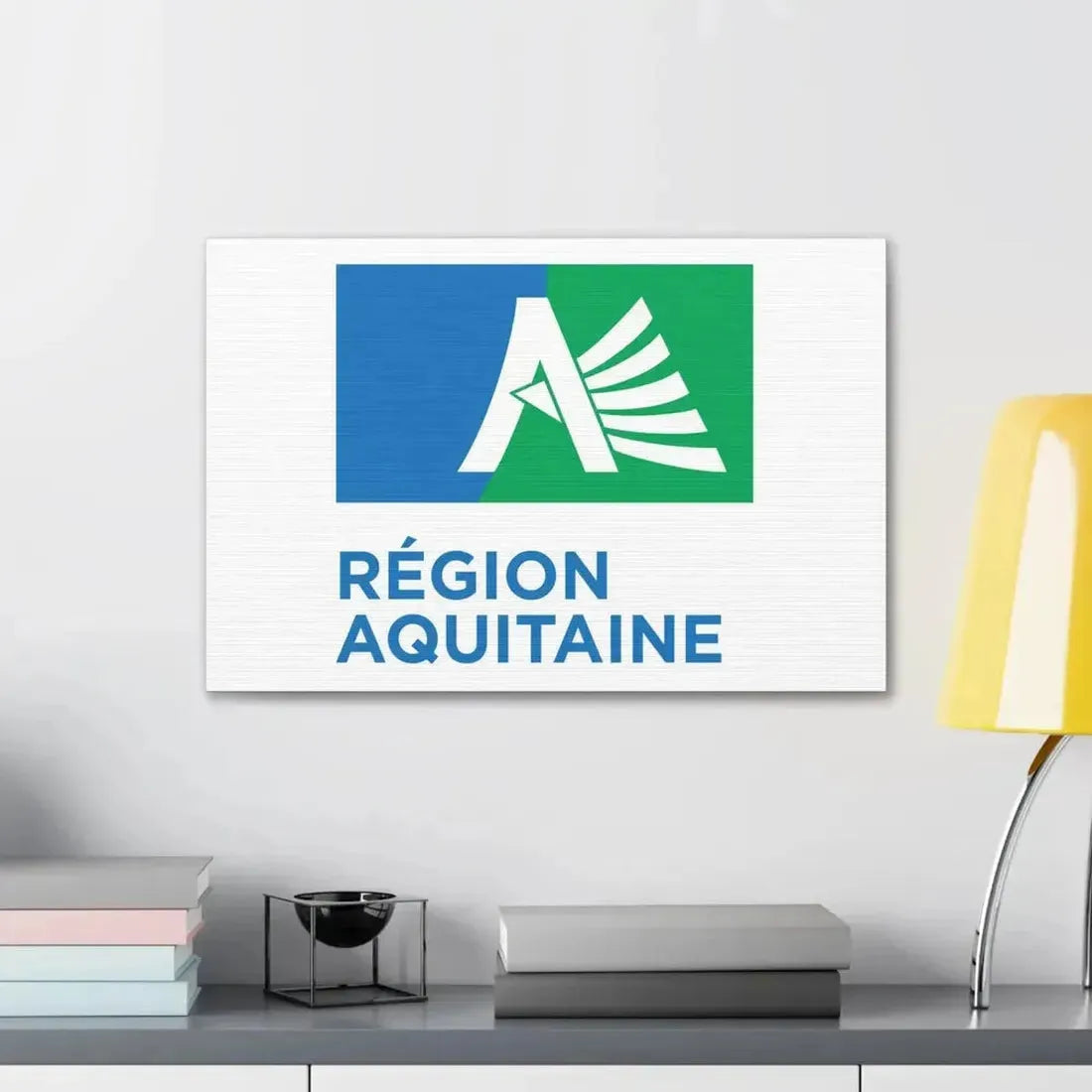 Flag of Aquitaine France 2 - Canvas Wall Art - The Sticker Space