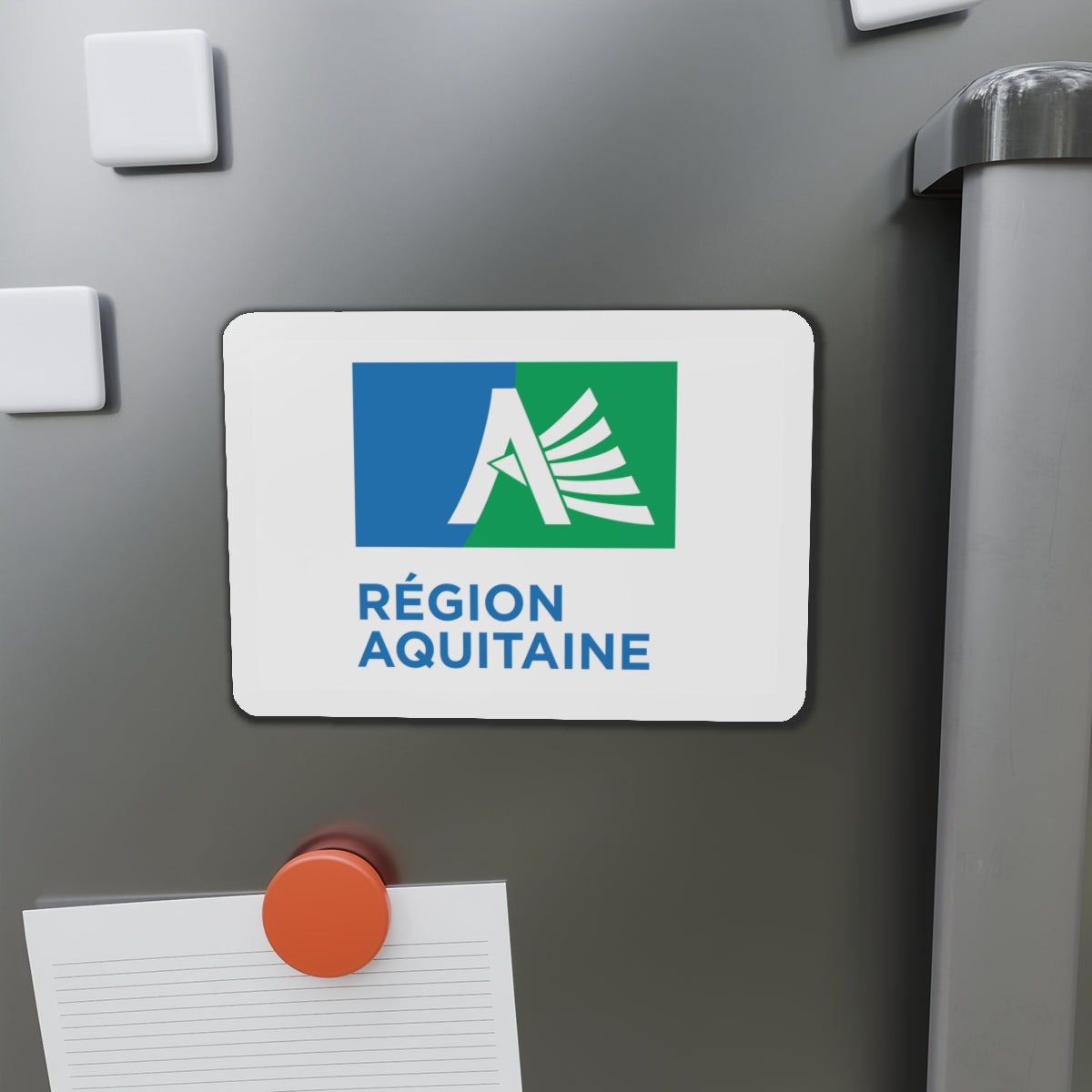 Flag of Aquitaine France 2 - Die-Cut Magnet-The Sticker Space