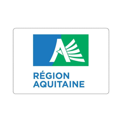 Flag of Aquitaine France 2 - STICKER Vinyl Kiss-Cut Decal 4 Inch White - The Sticker Space