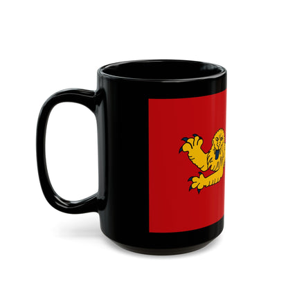 Flag of Aquitaine France - Black Coffee Mug-The Sticker Space