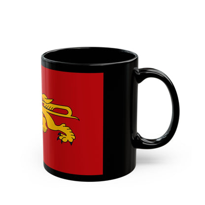 Flag of Aquitaine France - Black Coffee Mug-The Sticker Space