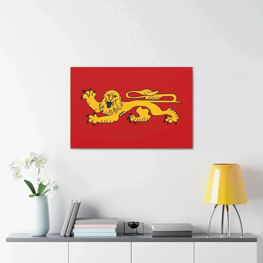 Flag of Aquitaine France - Canvas Wall Art - The Sticker Space