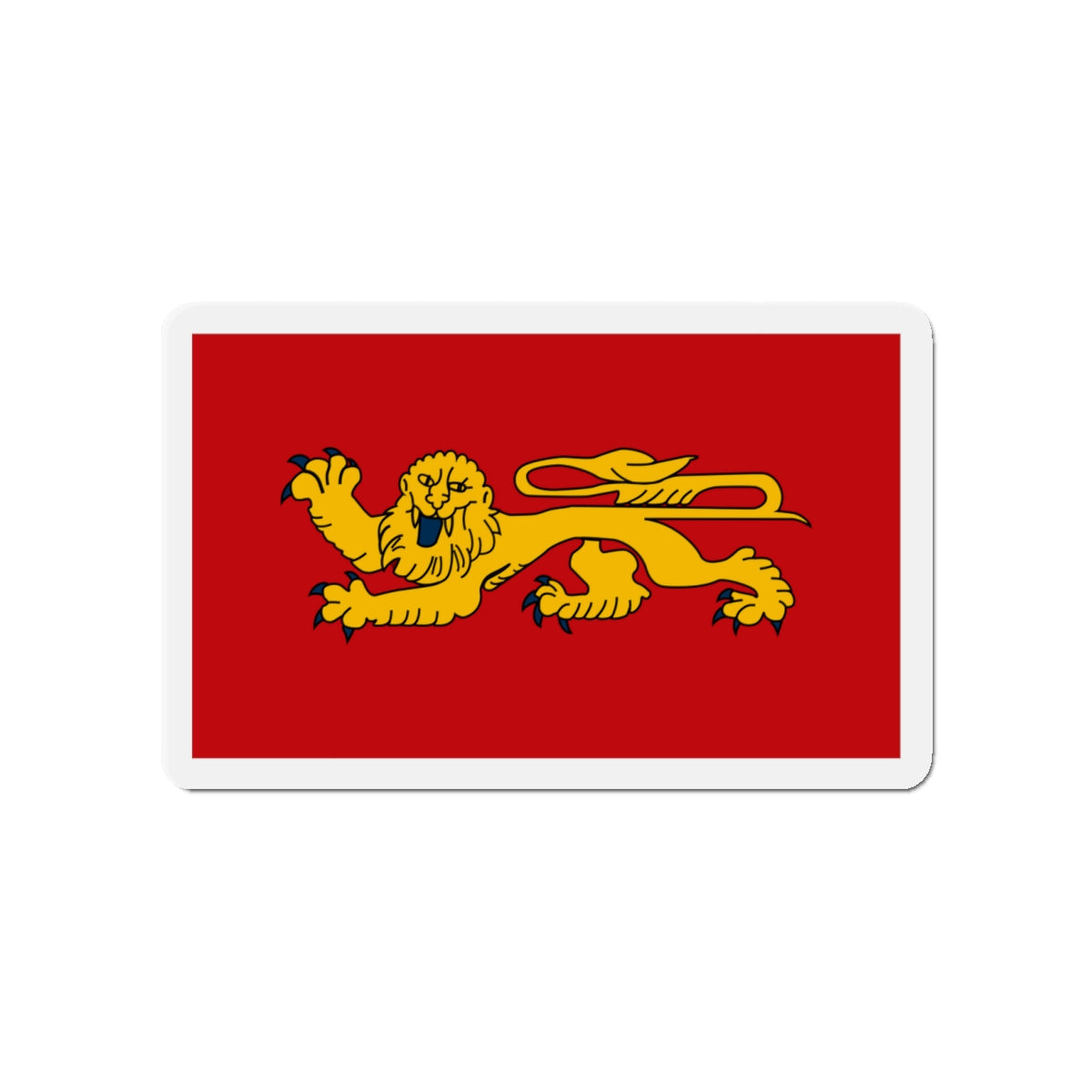 Flag of Aquitaine France - Die-Cut Magnet-4" x 4"-The Sticker Space