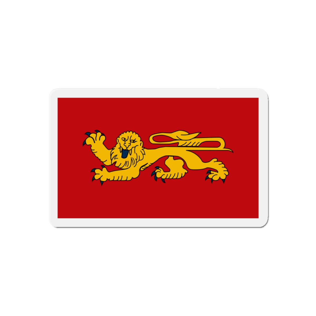 Flag of Aquitaine France - Die-Cut Magnet-5" x 5"-The Sticker Space