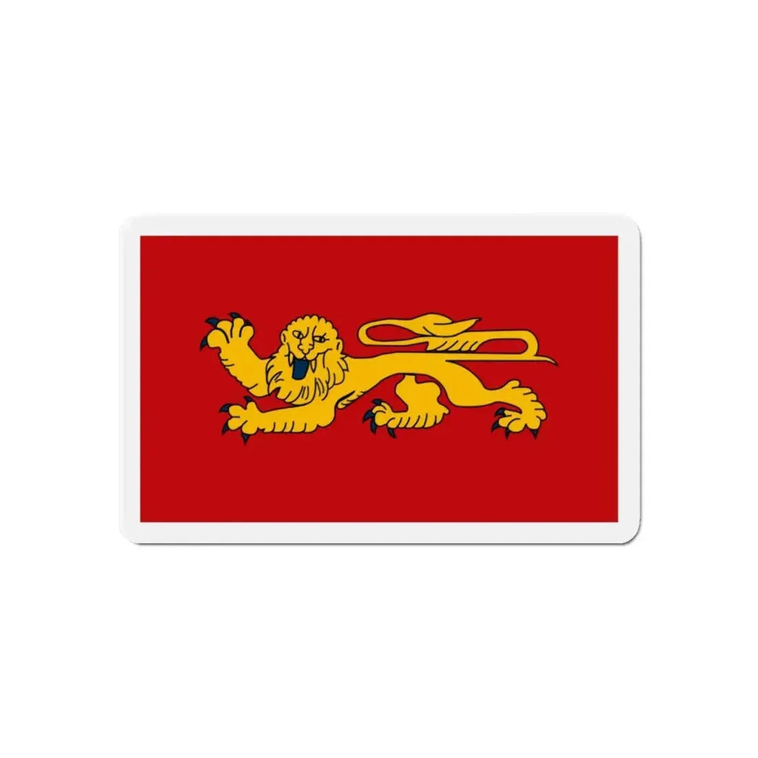 Flag of Aquitaine France - Refrigerator Magnet 6 Inch - The Sticker Space