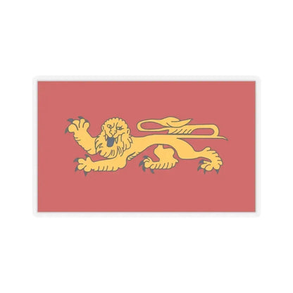 Flag of Aquitaine France - STICKER Vinyl Kiss-Cut Decal 4 Inch Transparent - The Sticker Space
