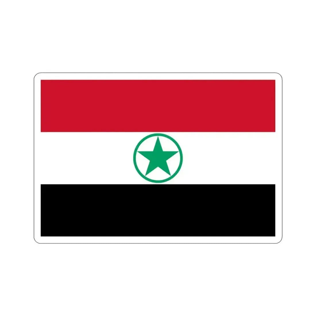Flag of Arabistan (Iran) STICKER Vinyl Die-Cut Decal 3 Inch - The Sticker Space