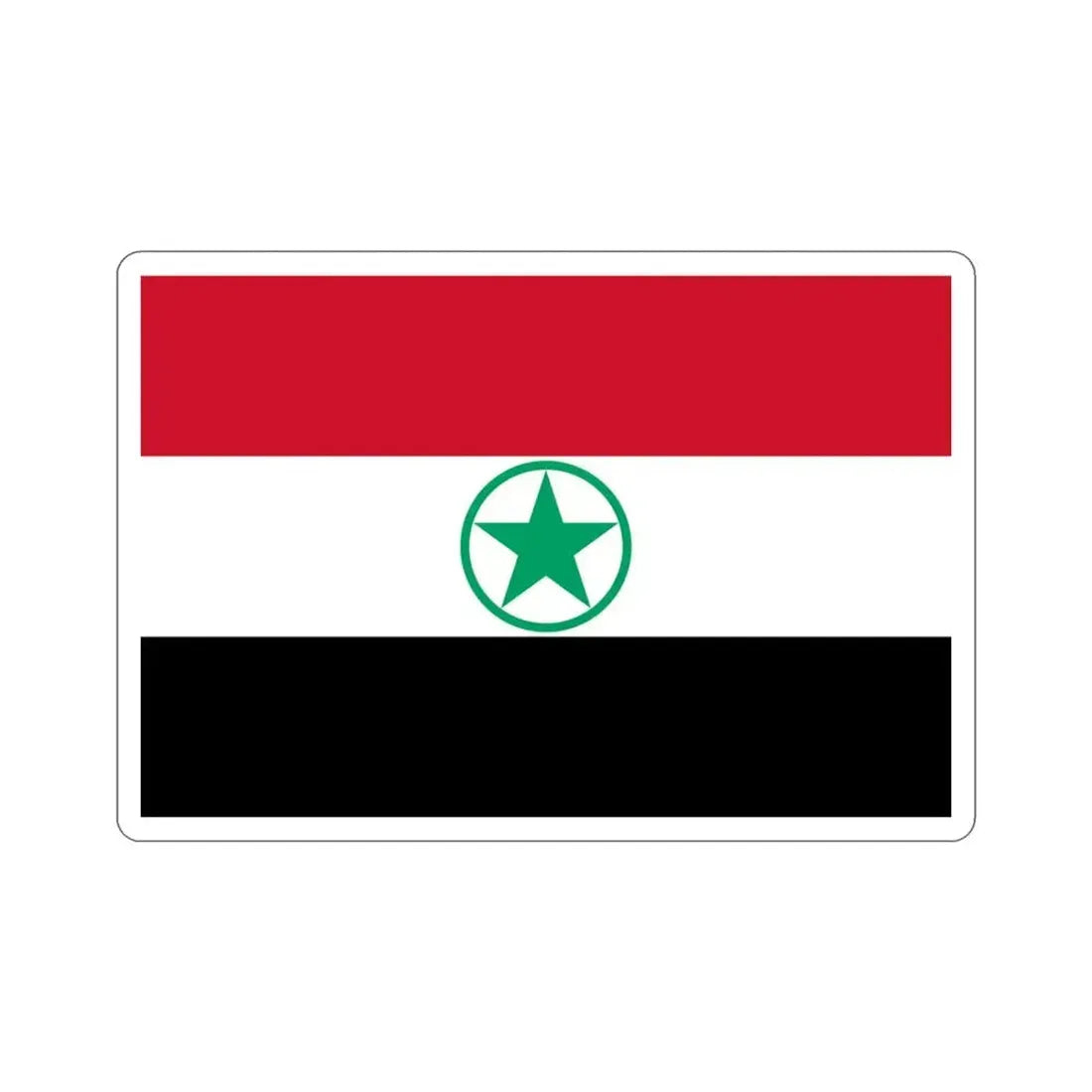 Flag of Arabistan (Iran) STICKER Vinyl Die-Cut Decal 3 Inch - The Sticker Space