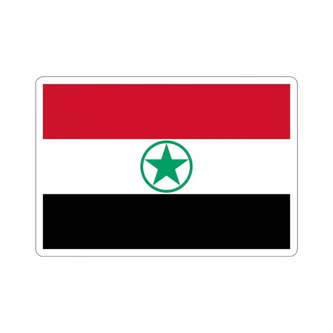 Flag of Arabistan (Iran) STICKER Vinyl Die-Cut Decal 6 Inch - The Sticker Space