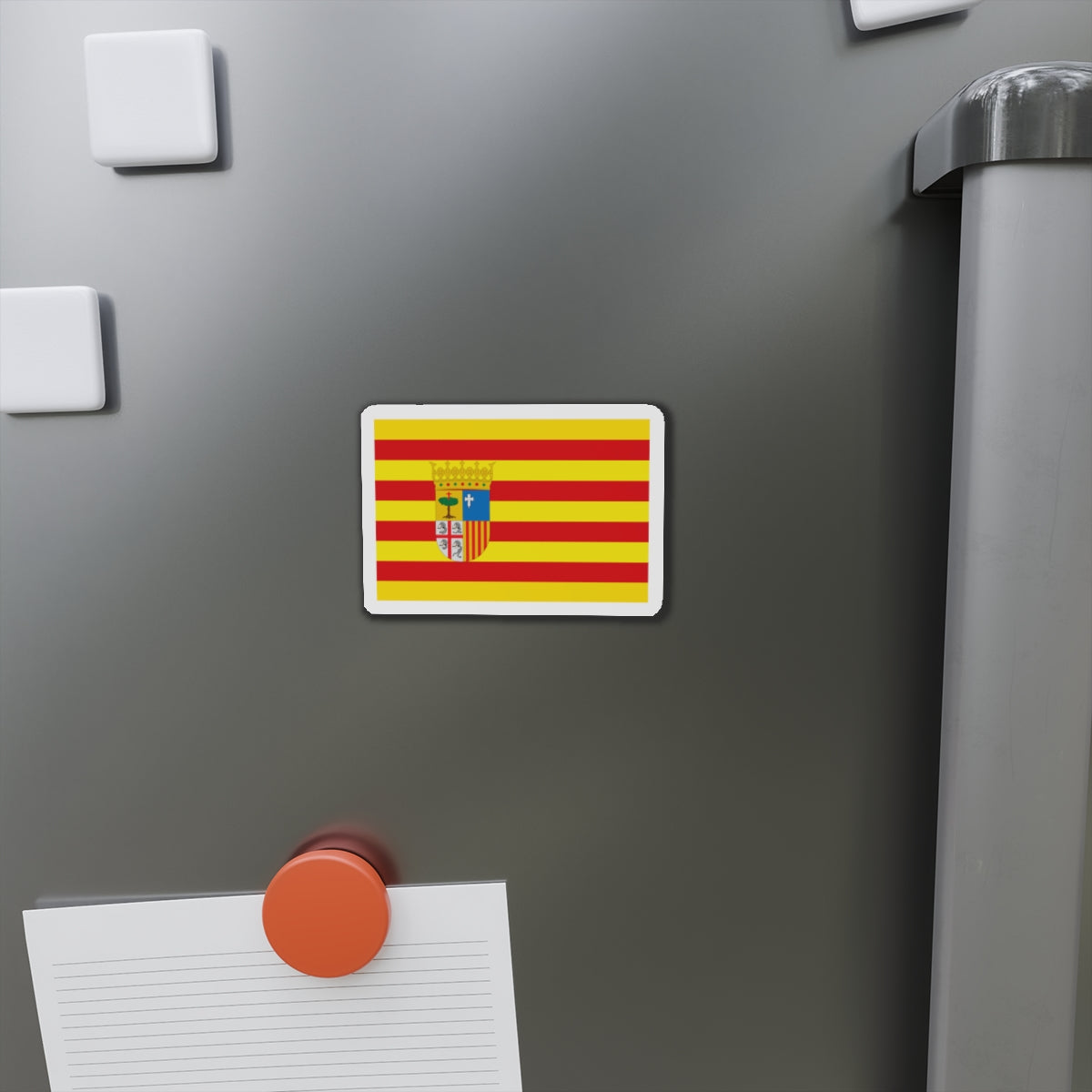 Flag of Aragon Spain - Die-Cut Magnet-The Sticker Space