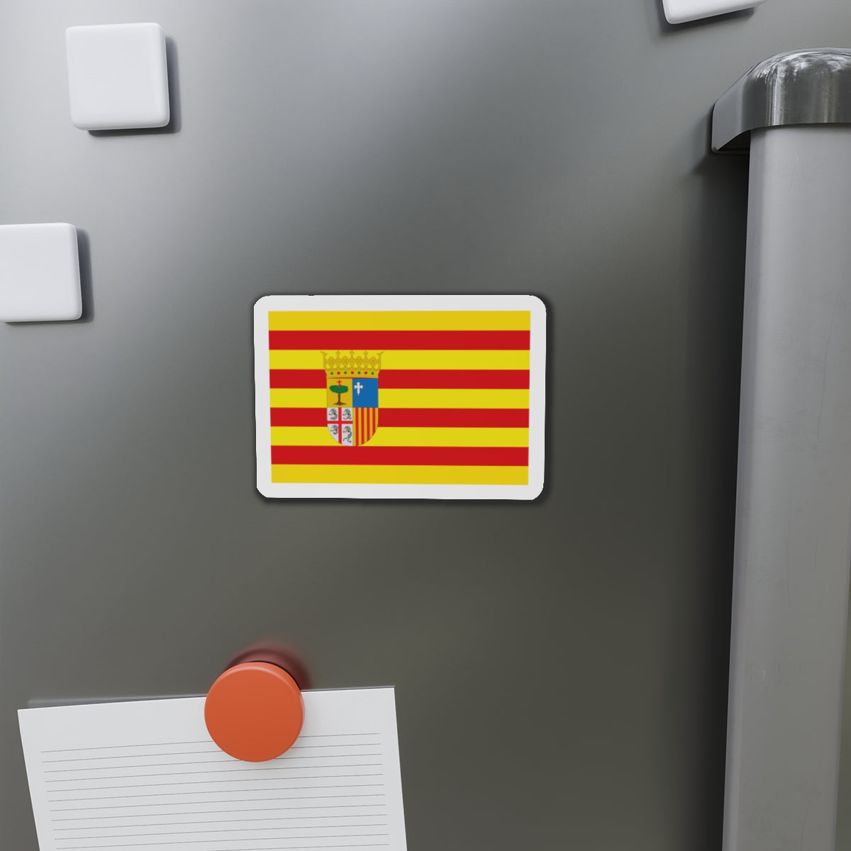 Flag of Aragon Spain - Die-Cut Magnet-The Sticker Space