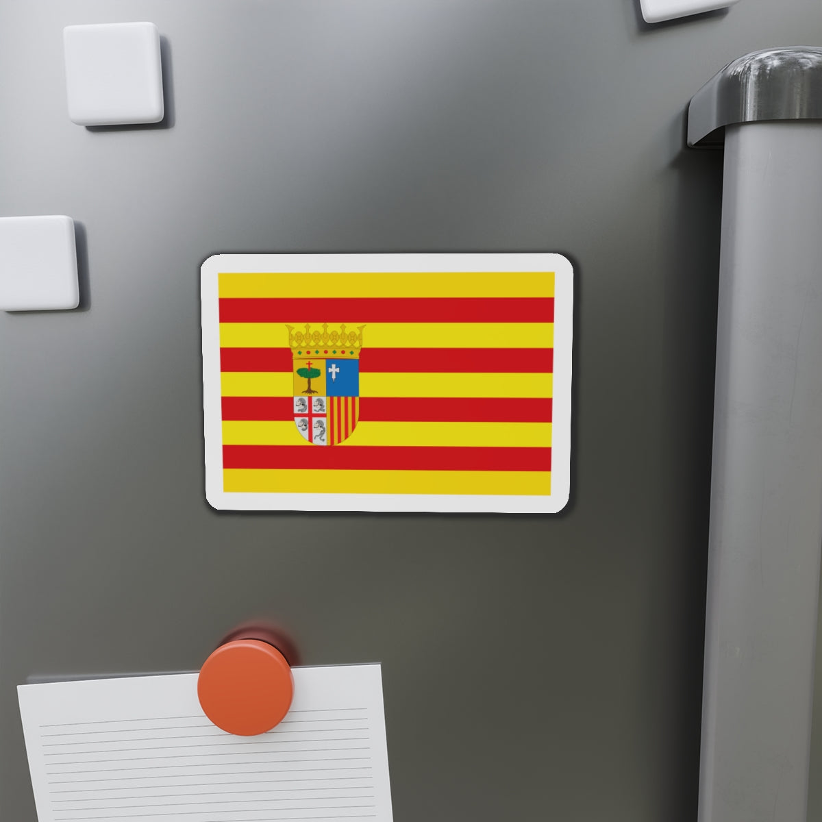 Flag of Aragon Spain - Die-Cut Magnet-The Sticker Space