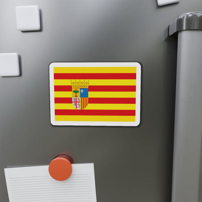 Flag of Aragon Spain - Die-Cut Magnet-The Sticker Space