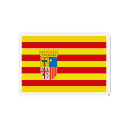 Flag of Aragon Spain - Die-Cut Magnet-3" x 3"-The Sticker Space