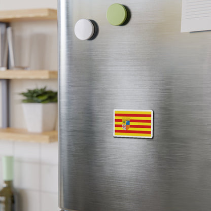 Flag of Aragon Spain - Die-Cut Magnet-The Sticker Space