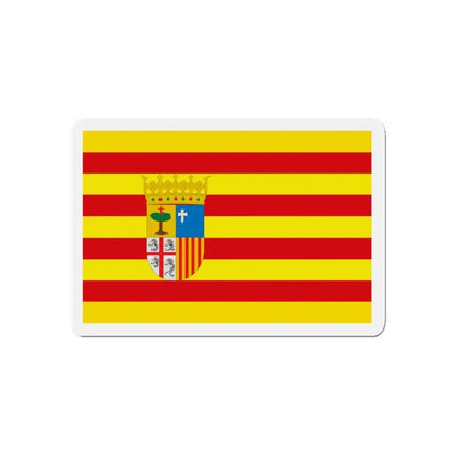 Flag of Aragon Spain - Refrigerator Magnet 5 Inch - The Sticker Space