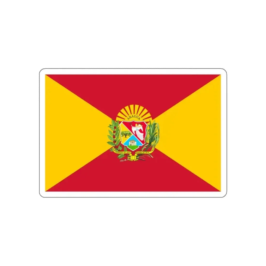Flag of Aragua Venezuela STICKER Vinyl Die-Cut Decal - The Sticker Space