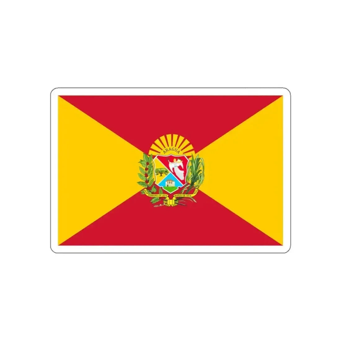 Flag of Aragua Venezuela STICKER Vinyl Die-Cut Decal - The Sticker Space