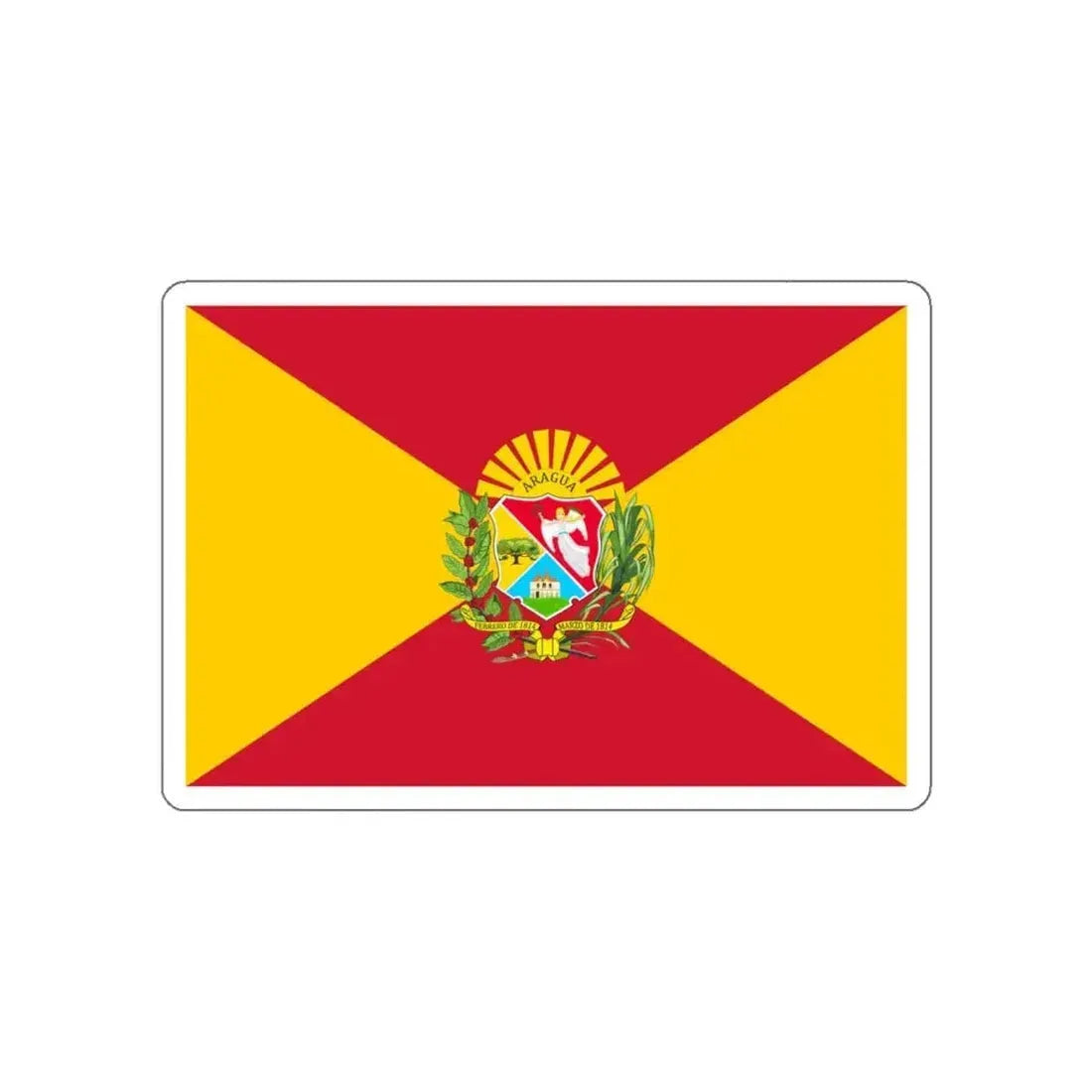 Flag of Aragua Venezuela STICKER Vinyl Die-Cut Decal - The Sticker Space