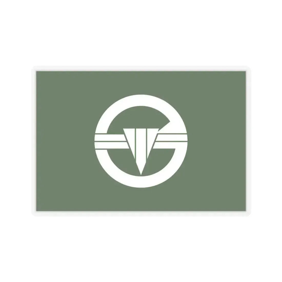 Flag of Arakawa Tokyo Japan - STICKER Vinyl Kiss-Cut Decal 3 Inch Transparent - The Sticker Space