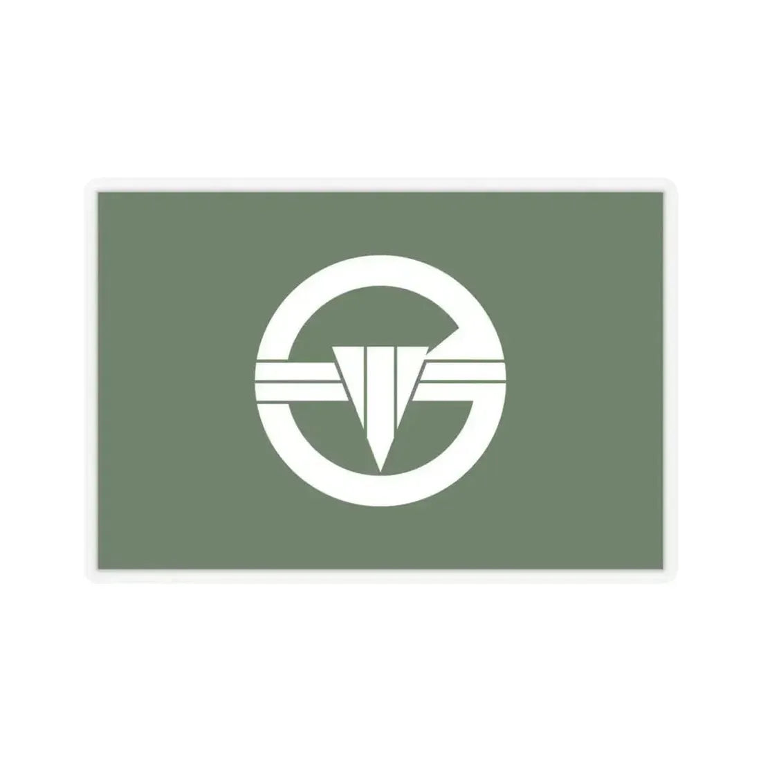 Flag of Arakawa Tokyo Japan - STICKER Vinyl Kiss-Cut Decal 4 Inch Transparent - The Sticker Space