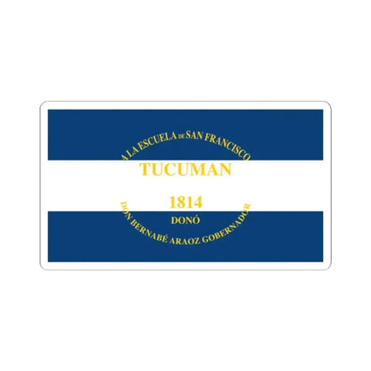 Flag of Araoz (Argentina) STICKER Vinyl Kiss-Cut Decal 2 Inch White - The Sticker Space