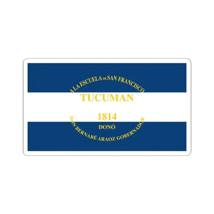 Flag of Araoz (Argentina) STICKER Vinyl Kiss-Cut Decal 3 Inch White - The Sticker Space