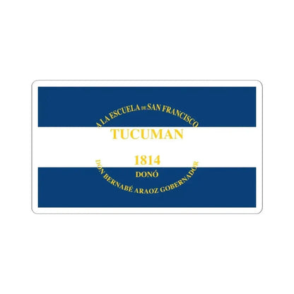 Flag of Araoz (Argentina) STICKER Vinyl Kiss-Cut Decal 4 Inch White - The Sticker Space