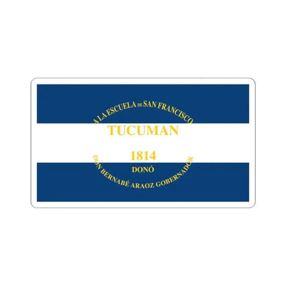 Flag of Araoz (Argentina) STICKER Vinyl Kiss-Cut Decal 6 Inch White - The Sticker Space