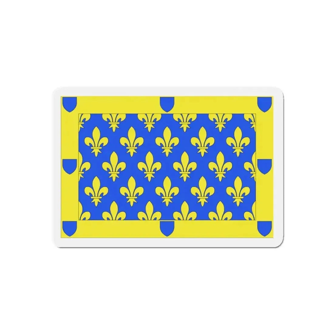Flag of Ardèche France 2 - Refrigerator Magnet 5 Inch - The Sticker Space