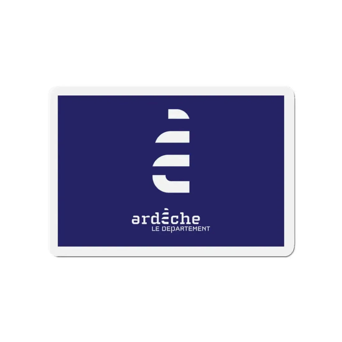 Flag of Ardèche France - Refrigerator Magnet 3 Inch - The Sticker Space