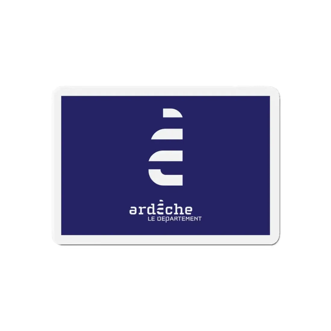 Flag of Ardèche France - Refrigerator Magnet 6 Inch - The Sticker Space