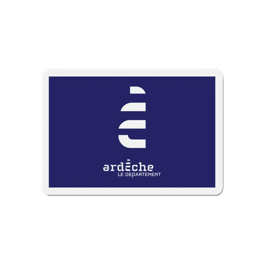 Flag of Ardèche France - Refrigerator Magnet 6 Inch - The Sticker Space