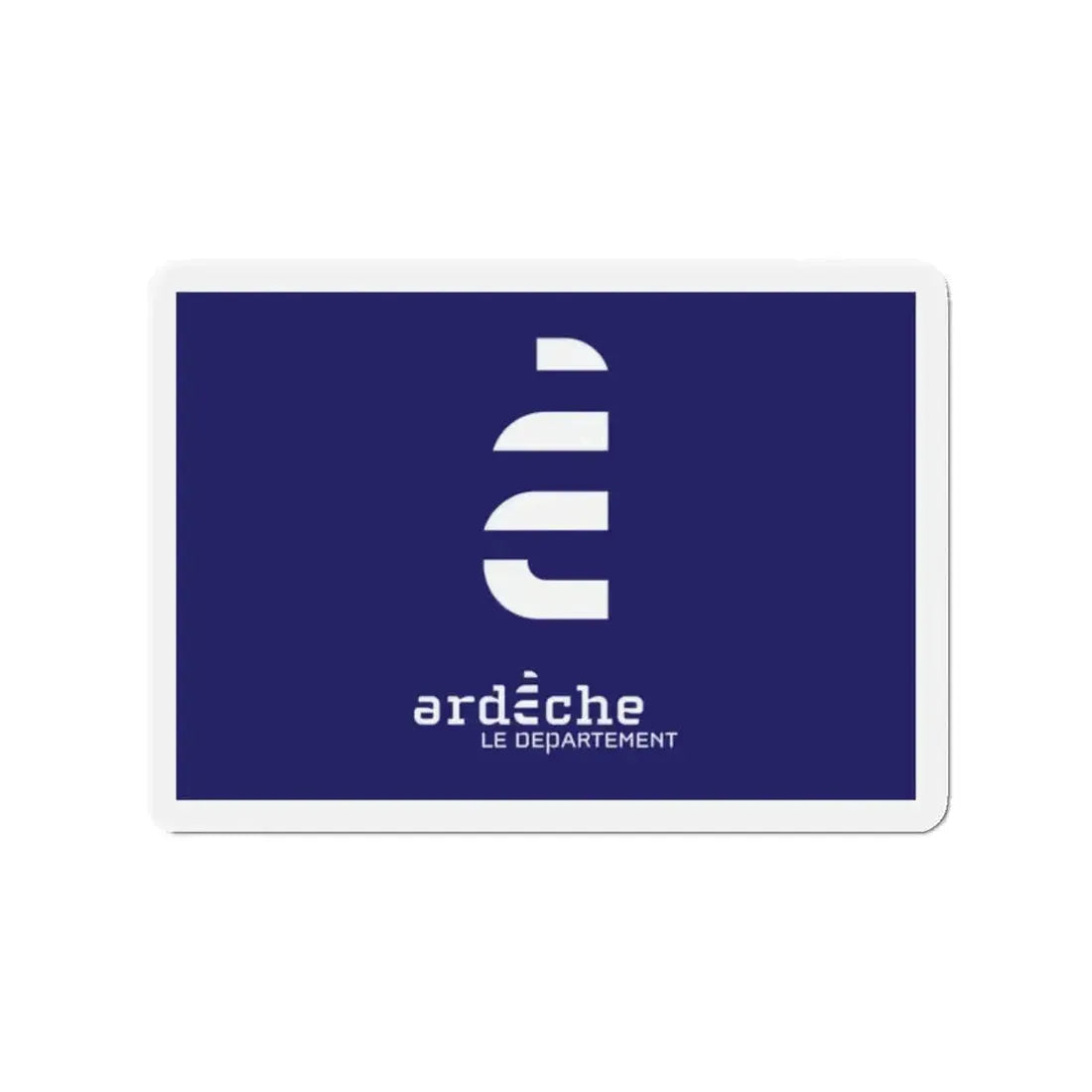 Flag of Ardèche France - Refrigerator Magnet - The Sticker Space
