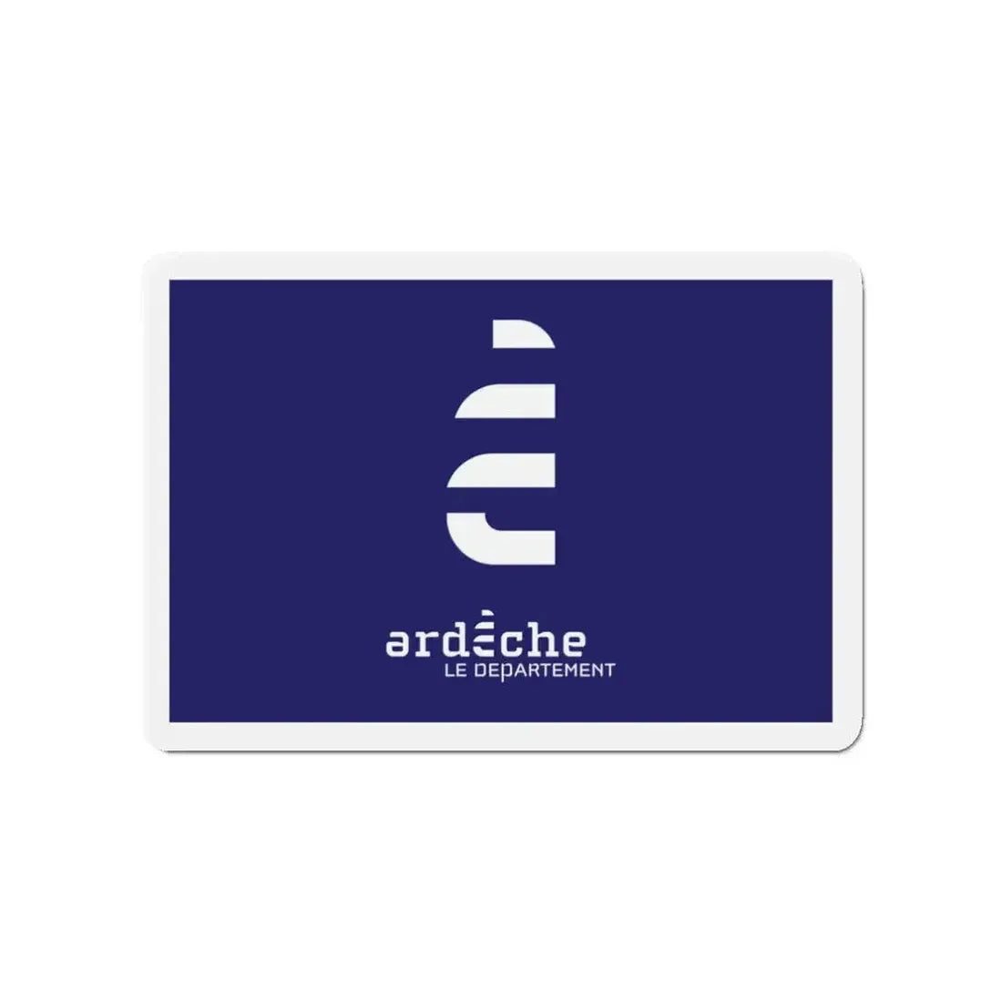 Flag of Ardèche France - Refrigerator Magnet - The Sticker Space