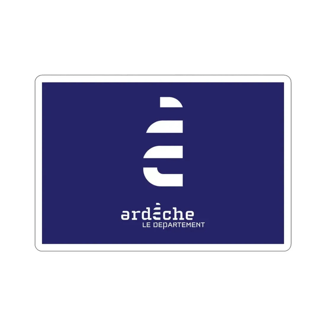 Flag of Ardèche France STICKER Vinyl Die-Cut Decal 3 Inch - The Sticker Space