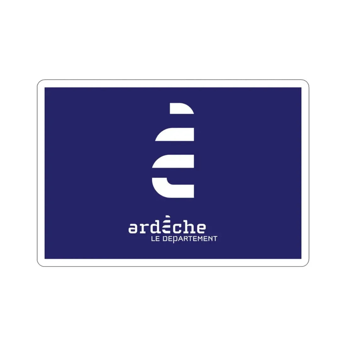 Flag of Ardèche France STICKER Vinyl Die-Cut Decal 3 Inch - The Sticker Space