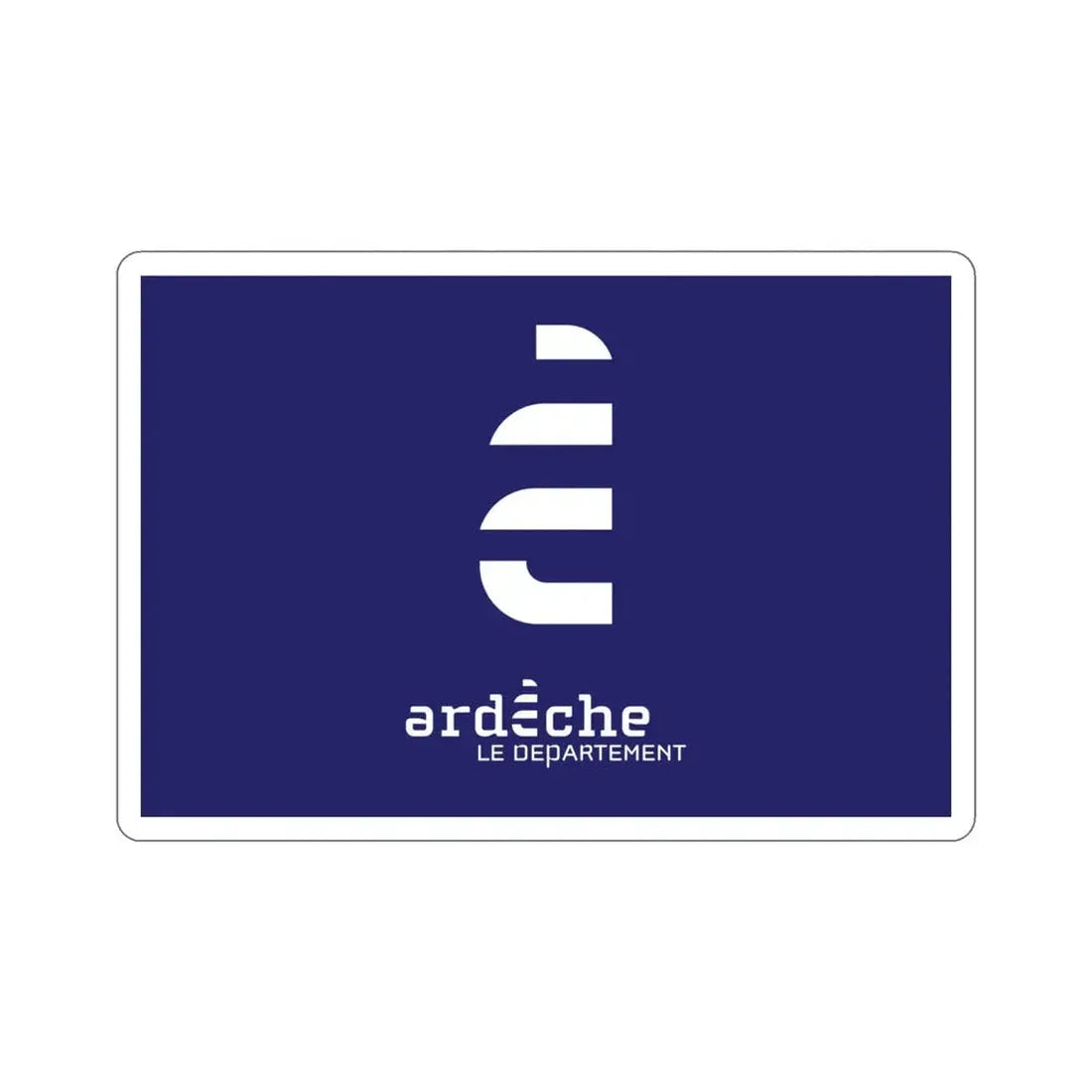 Flag of Ardèche France STICKER Vinyl Die-Cut Decal 4 Inch - The Sticker Space