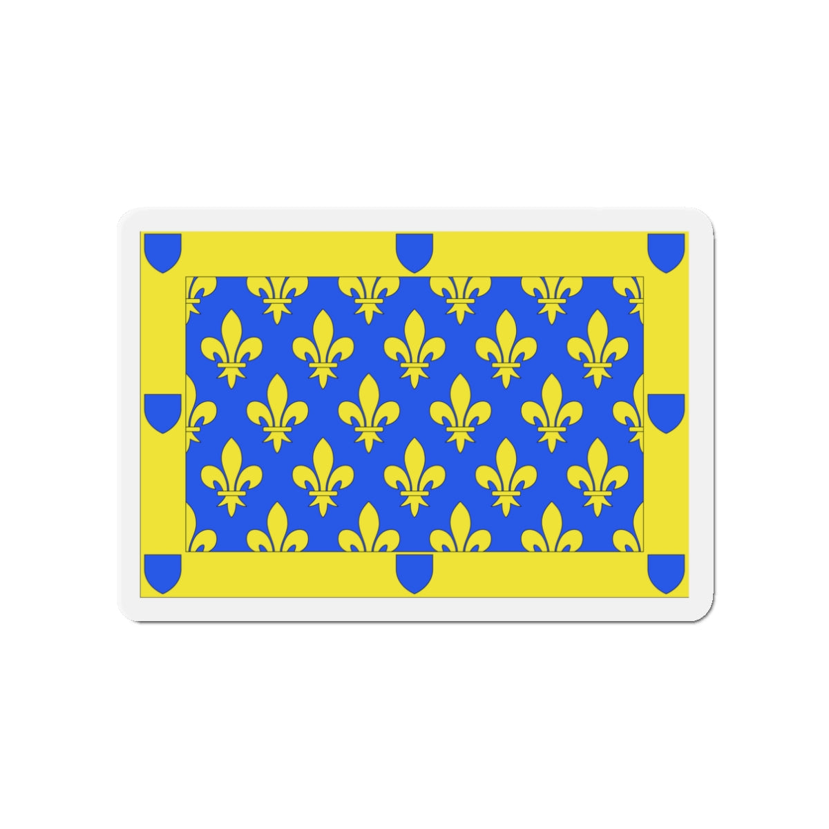 Flag of Ardèche France 2 - Die-Cut Magnet-3" x 3"-The Sticker Space