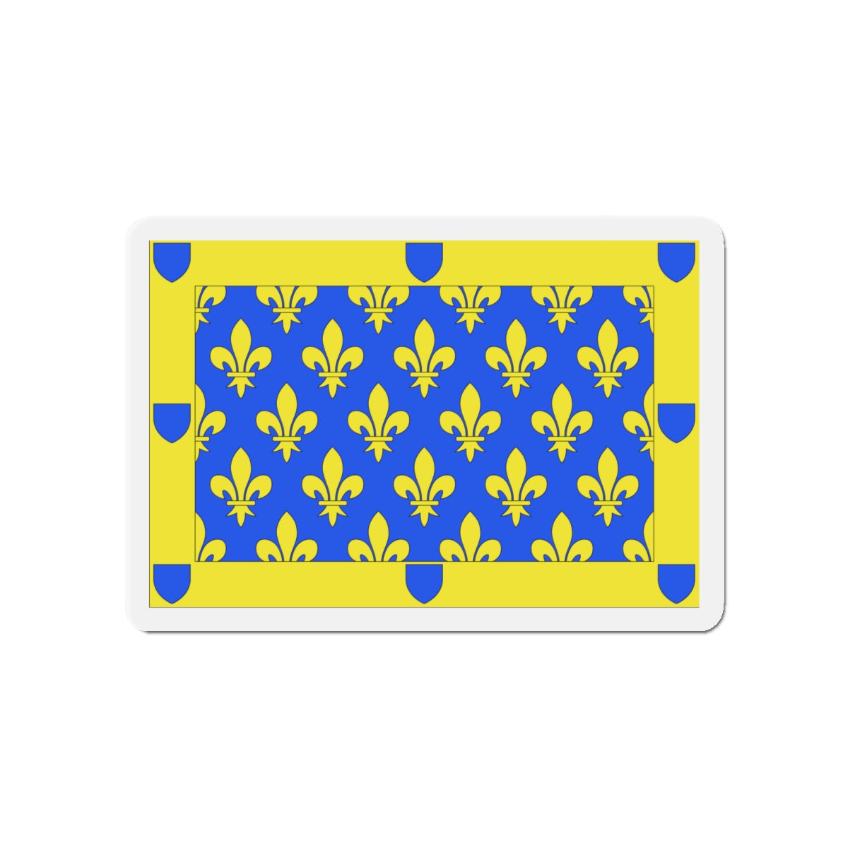 Flag of Ardèche France 2 - Die-Cut Magnet-4" x 4"-The Sticker Space