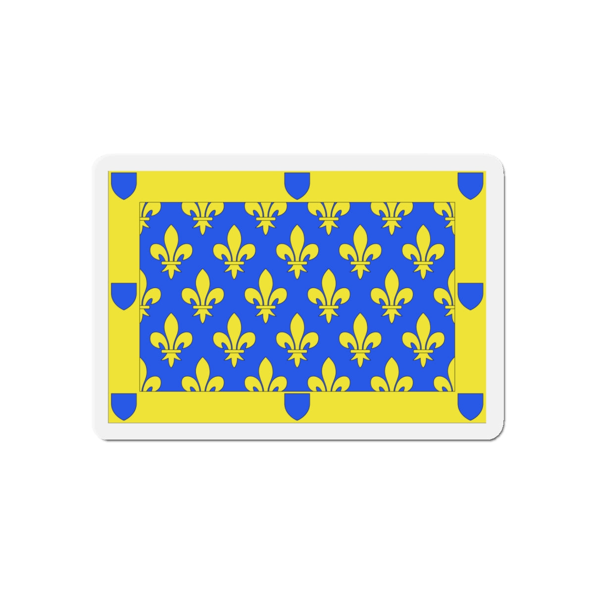 Flag of Ardèche France 2 - Die-Cut Magnet-5" x 5"-The Sticker Space