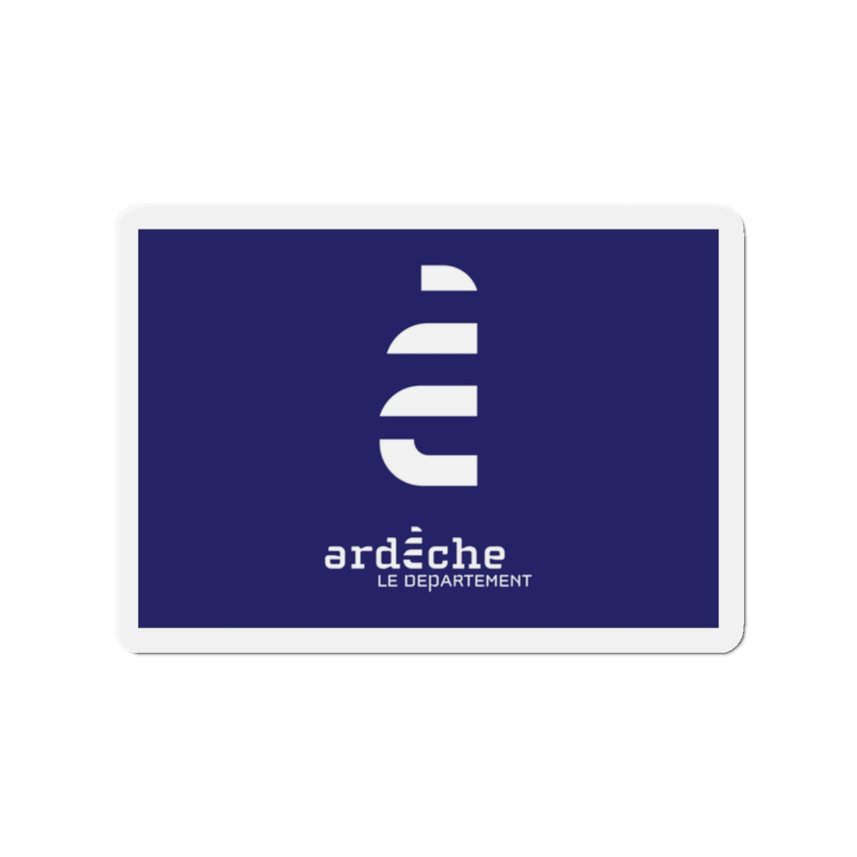 Flag of Ardèche France - Die-Cut Magnet-2" x 2"-The Sticker Space