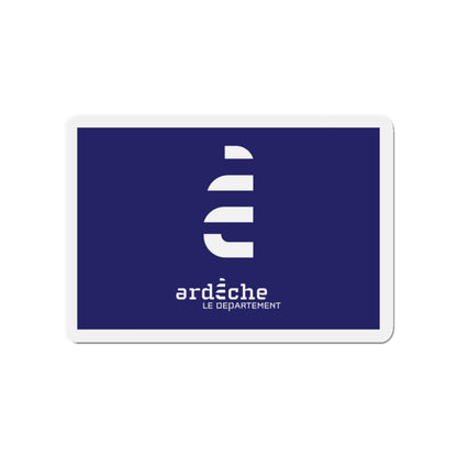 Flag of Ardèche France - Die-Cut Magnet-3" x 3"-The Sticker Space